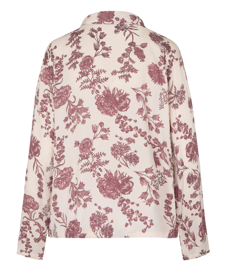 Jacket Woven Print, Beige