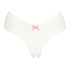 V-shaped Brazilian knickers mesh, White