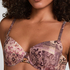 Padded Underwired Bikini Top Ibiza, Purple