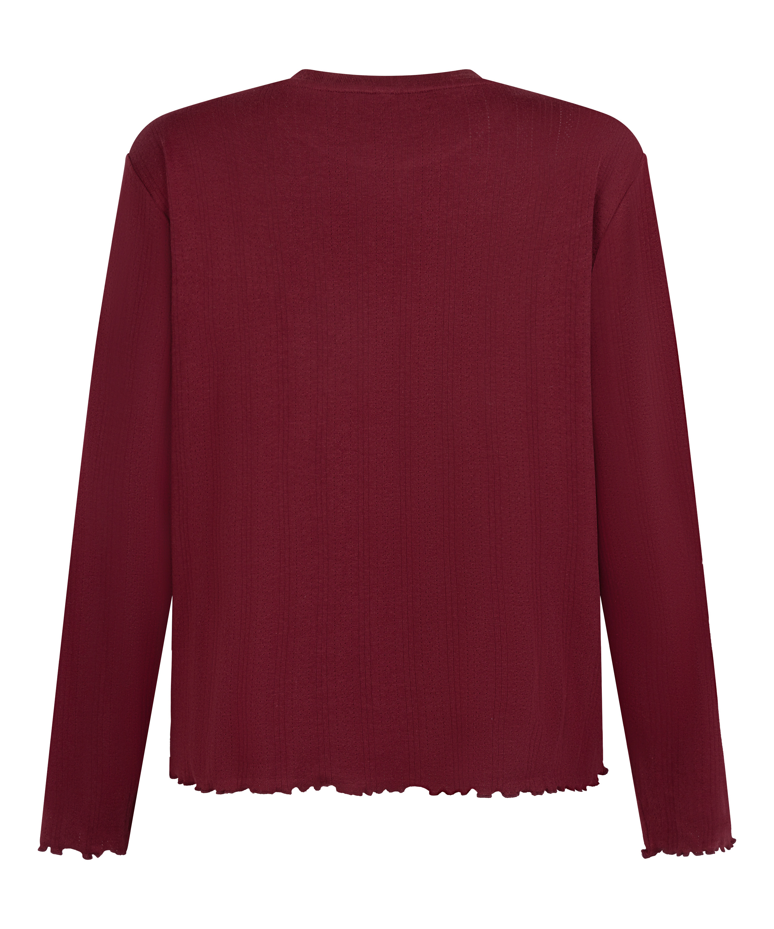 Pyjama Top Loose Pointelle, Red, main