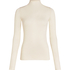 super soft Turtleneck Shirt with Cashmere, White