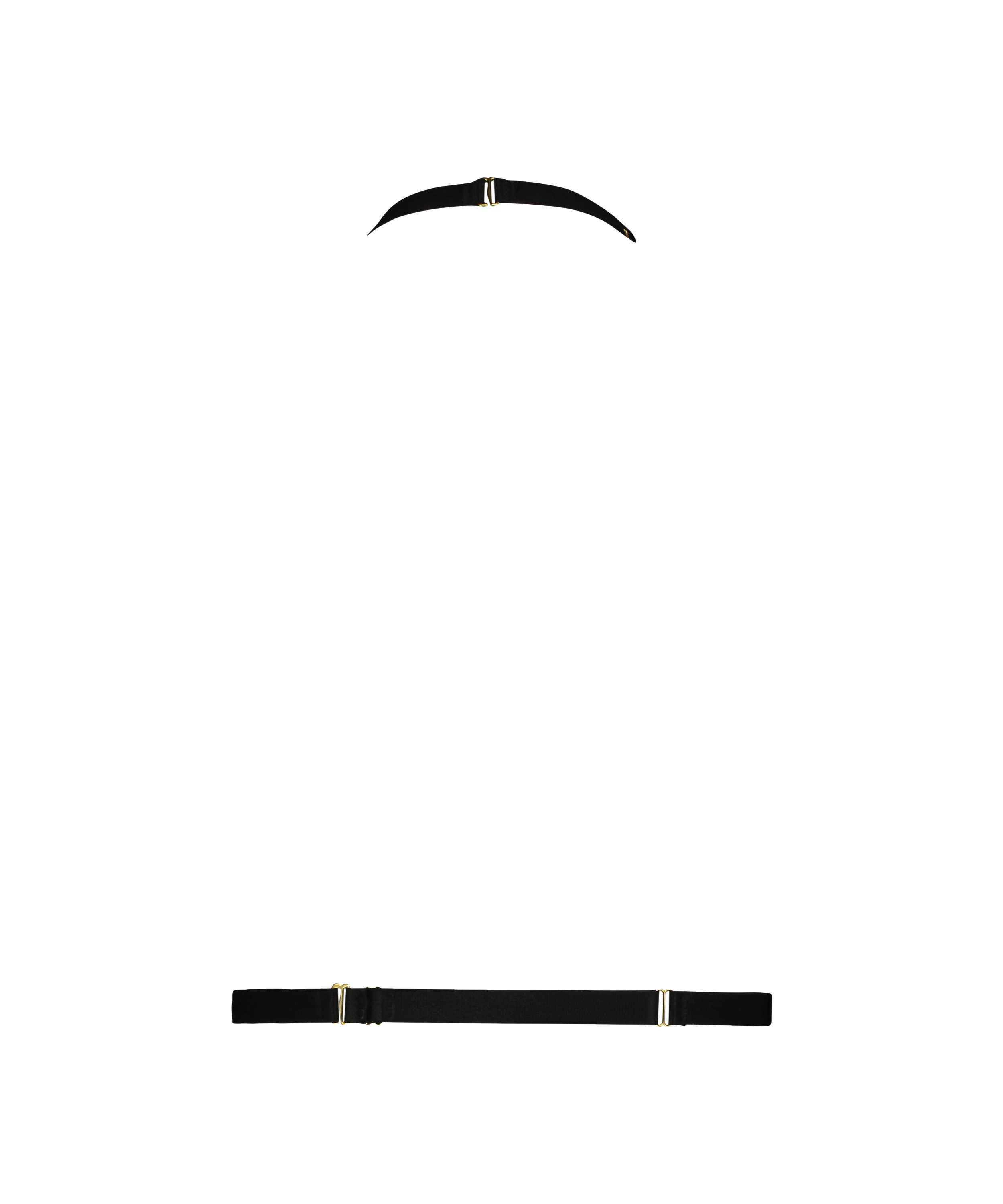 Faux Leather Chain Bralette, Black, main