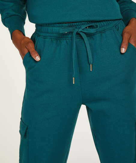 Tall cargo joggers, Blue