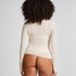 super soft Turtleneck shirt with Cashmere, White