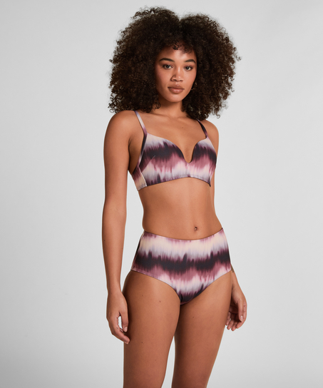 High-Waisted Bikini Bottom Mauritius, Purple