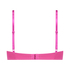 Plunge Padded Underwired Bra, Pink