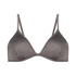 Luna Triangle Bikini Top, Gray