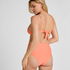 High-Waisted Shaping Bikini Bottom Luxe, Orange