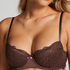Marine Padded Underwired Bra, Brown