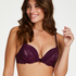 Macy padded underwired maximizer bra, Purple