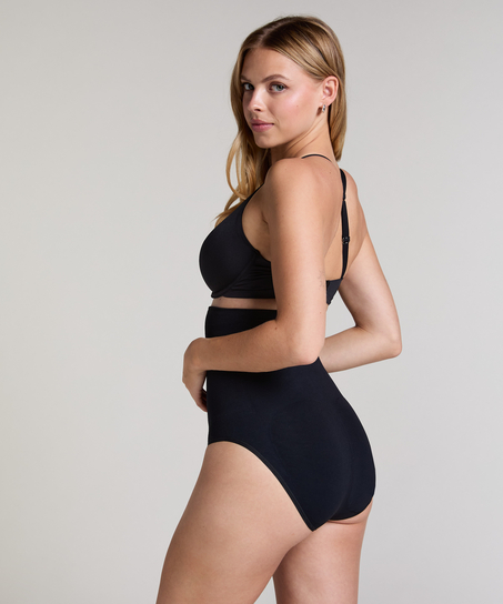 Seamless Enhancing High-waisted Rio Briefs, Black