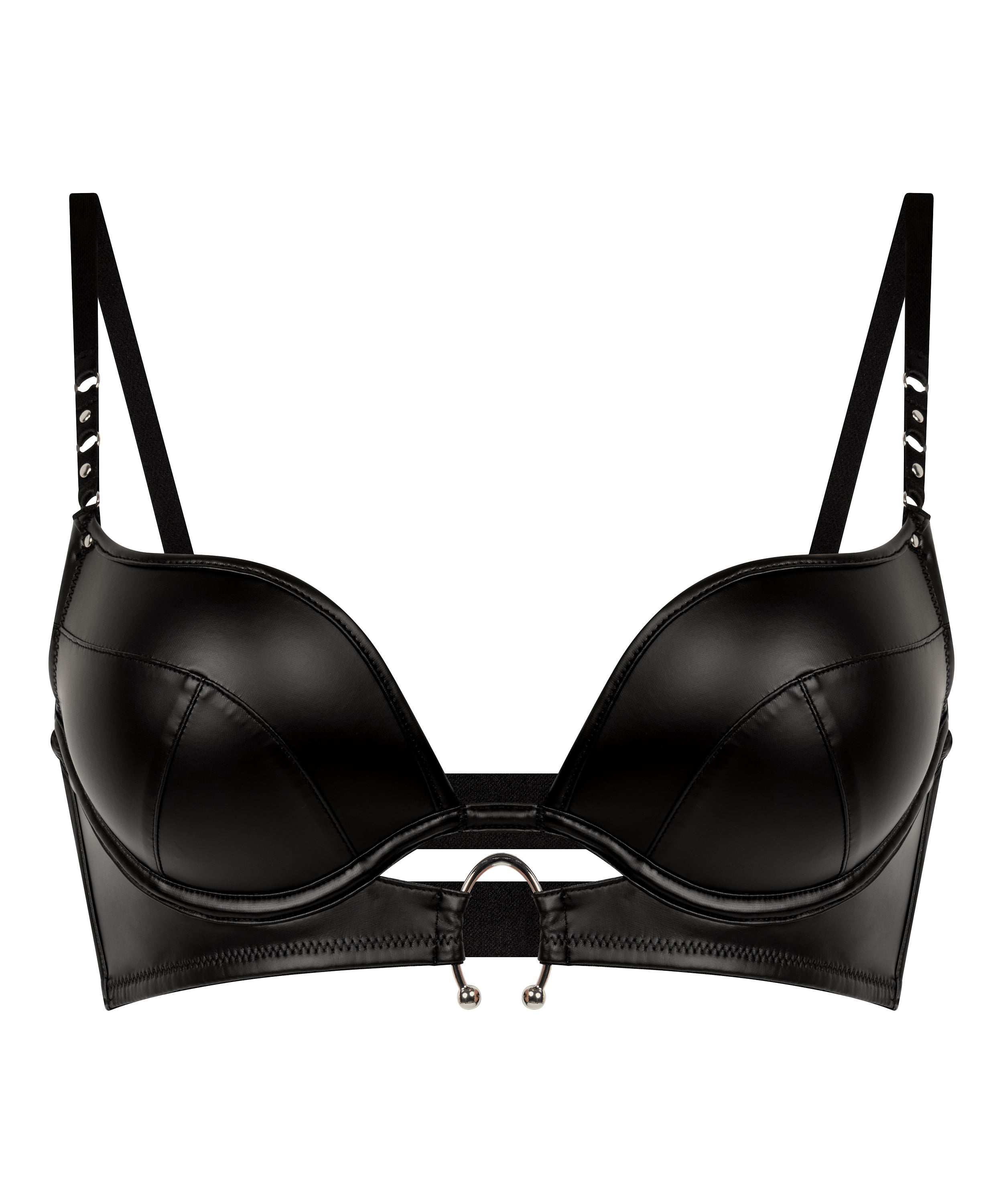 Zelda Push-Up Bra, Black, main