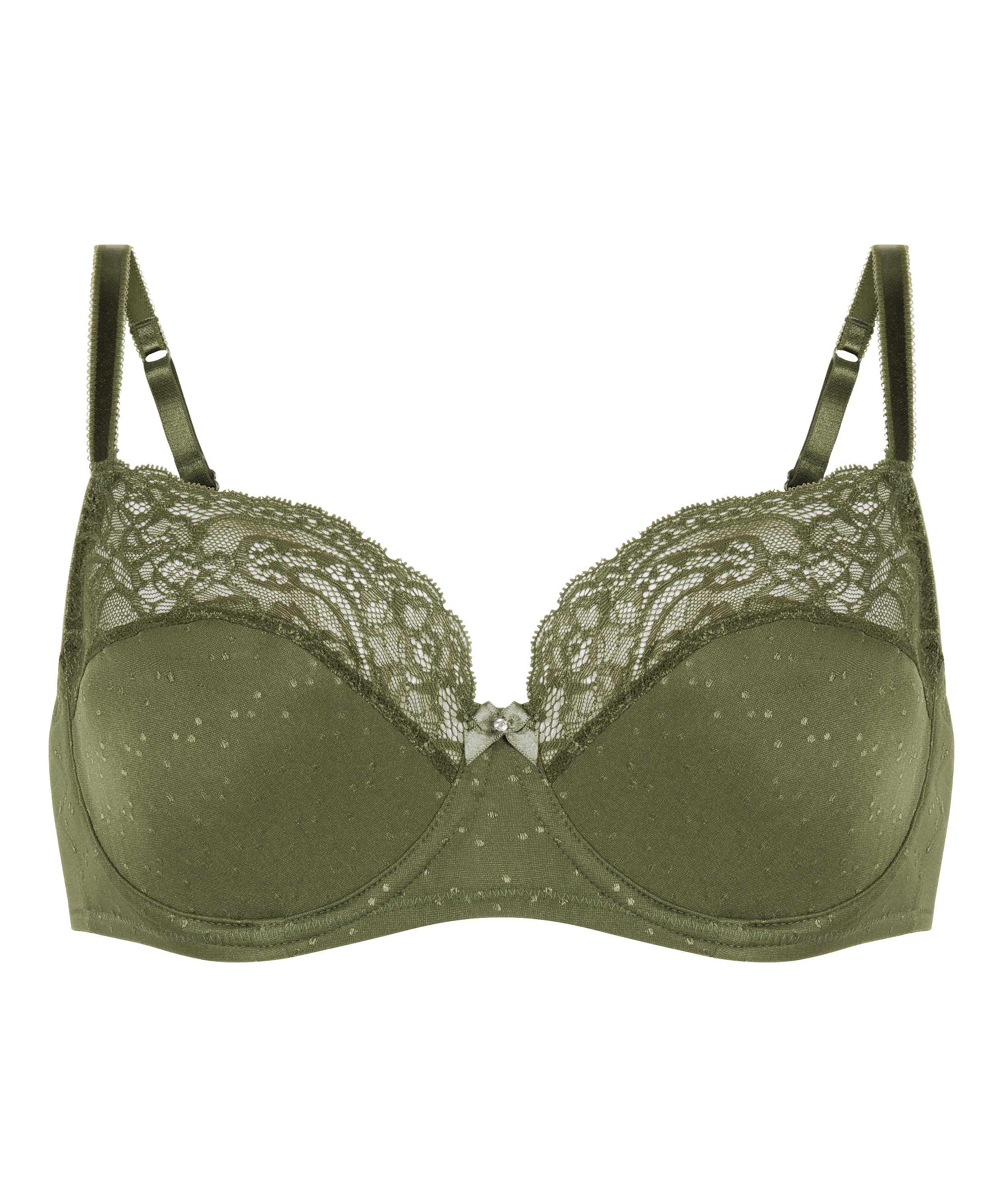 Sophie Non-Padded Underwired Bra, Green, main
