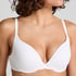 Cotton Padded Underwired Push-Up Bra, White