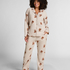 Jacket Flannel Twill Bear, Beige