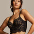 Jamie Non-Padded Underwired Longline Bra, Black