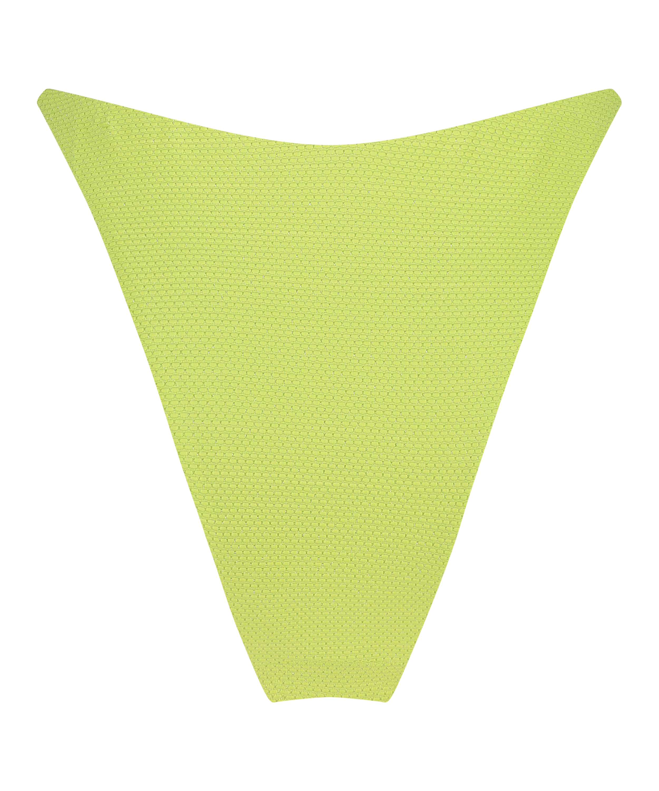 Fiji High Leg Lurex Bikini Bottom, Green, main