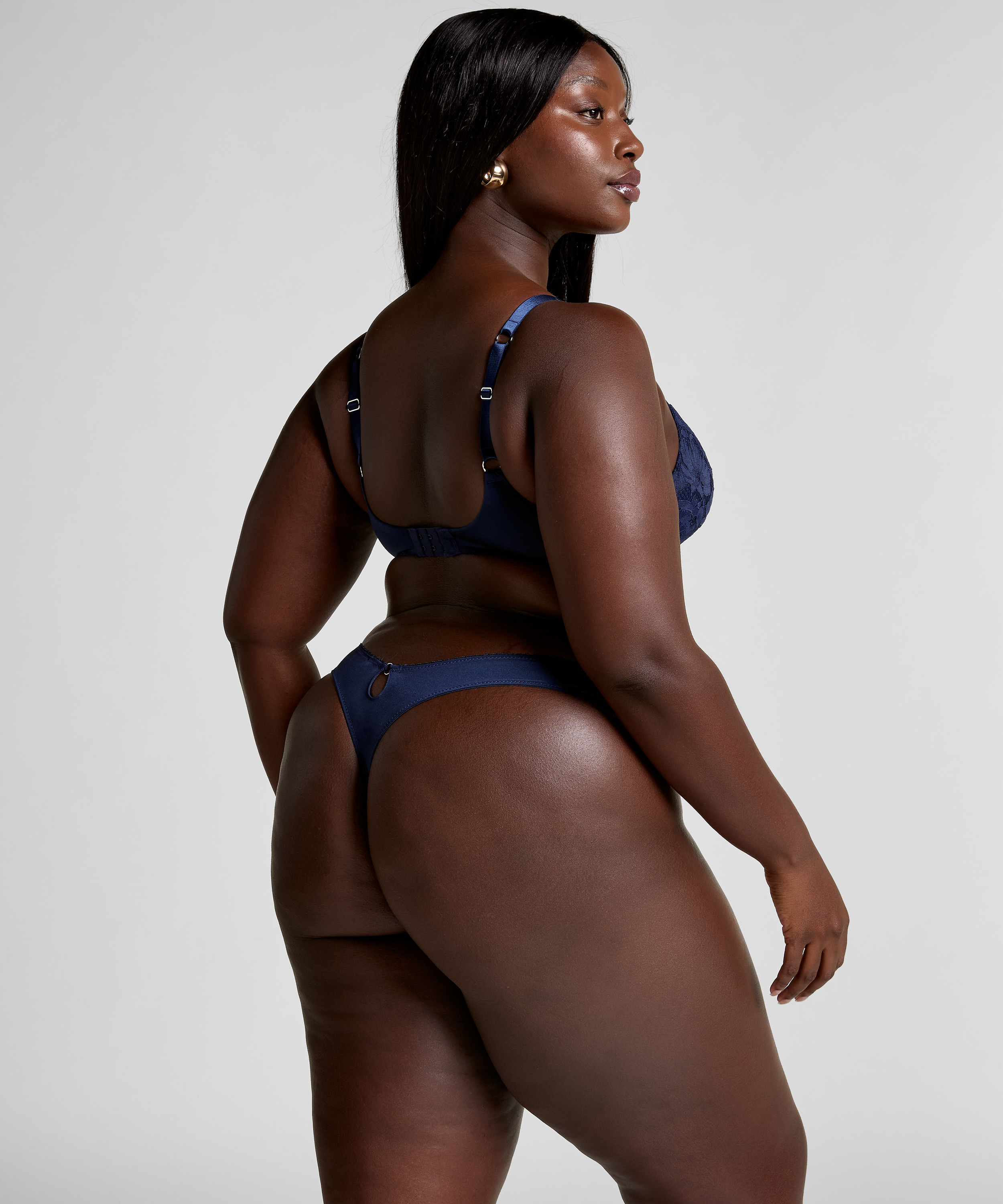 Andrea Padded Non-Wired Bra, Blue, main