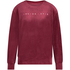 Long-sleeved Velours top, Red