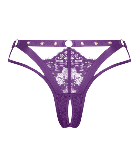 Sadie Brazilian with open crotch, Purple