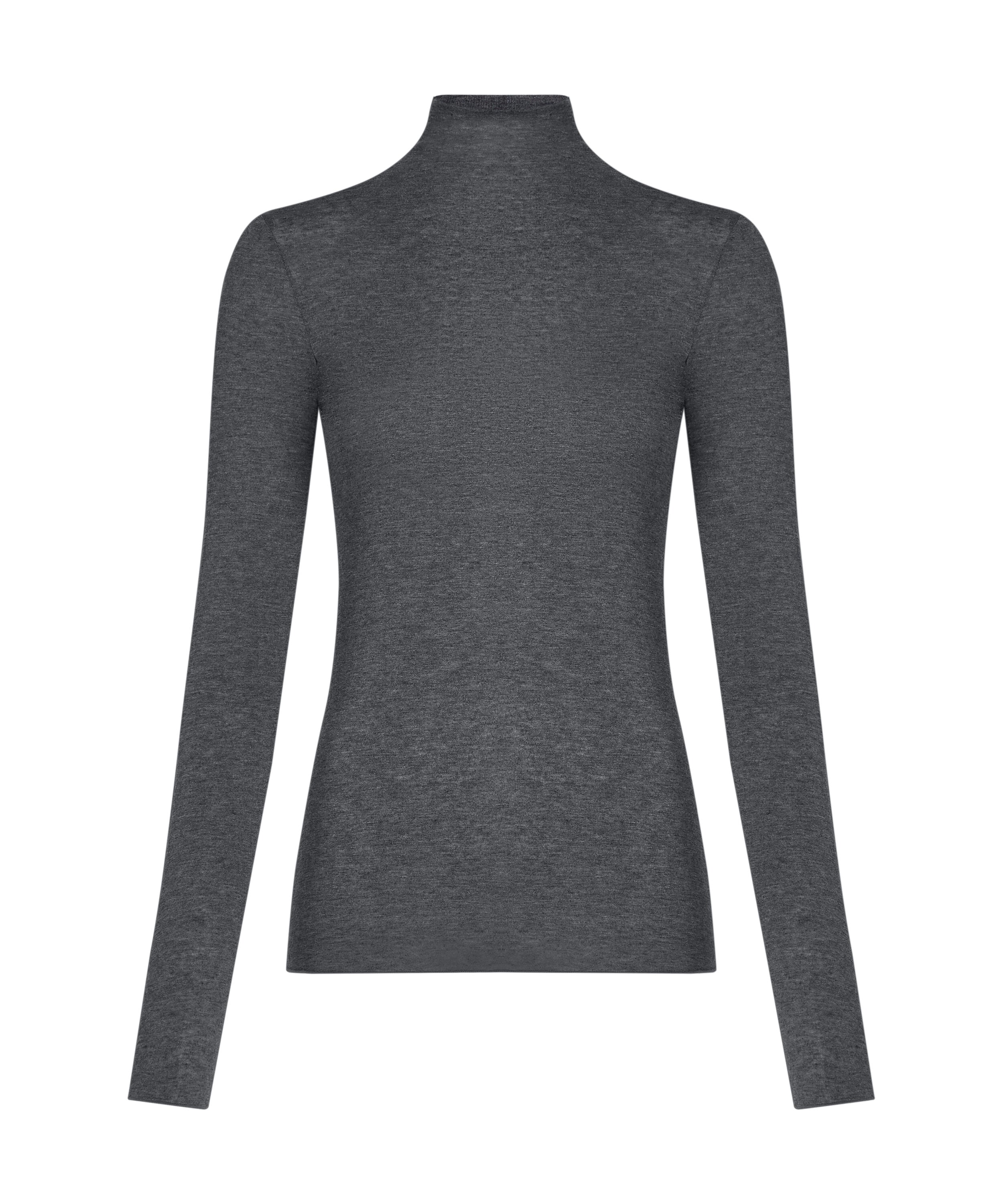 super soft Turtleneck shirt with Cashmere, Gray