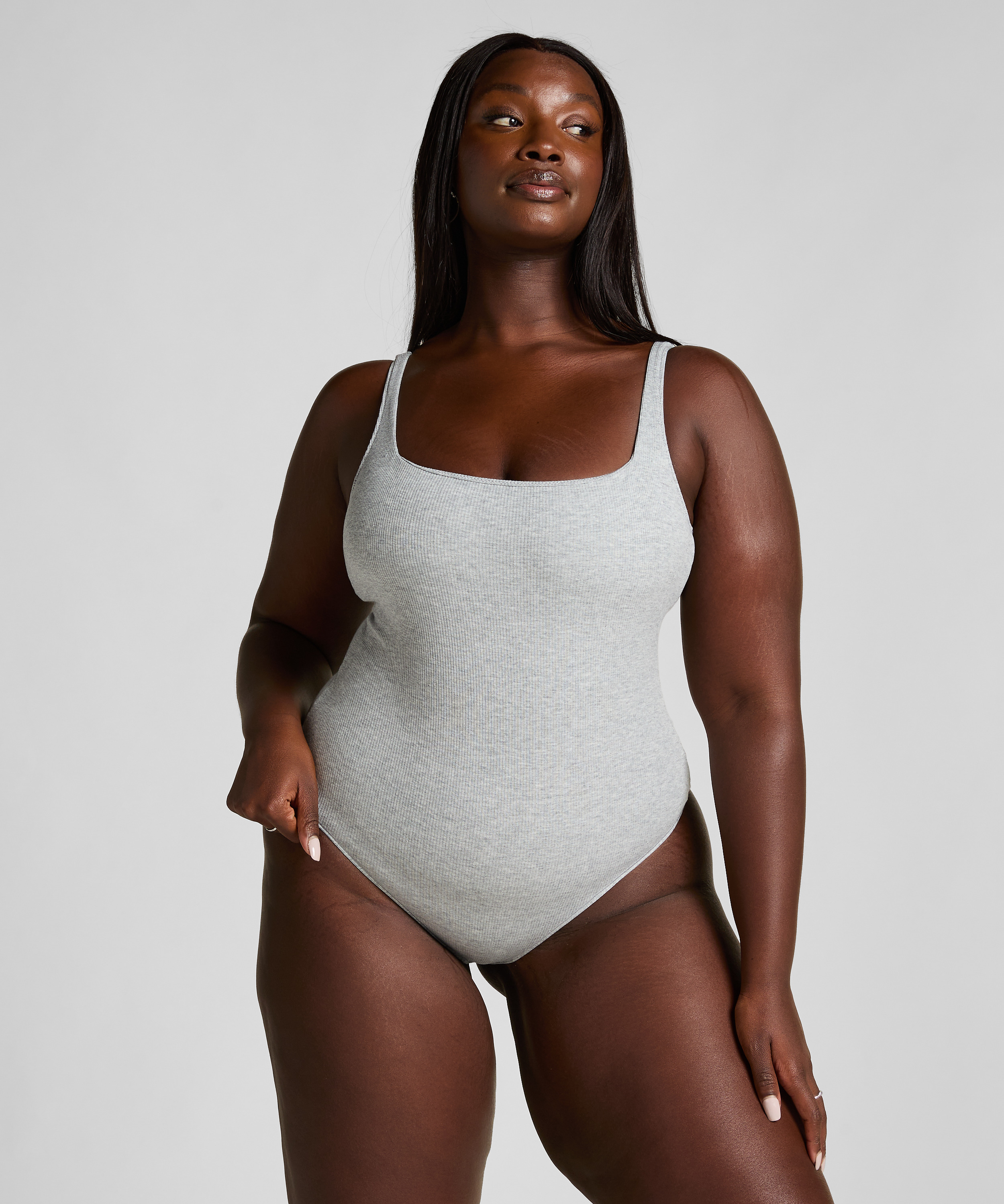Cotton Rib Body, Gray, main