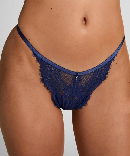 Mabel High Leg String, Blue