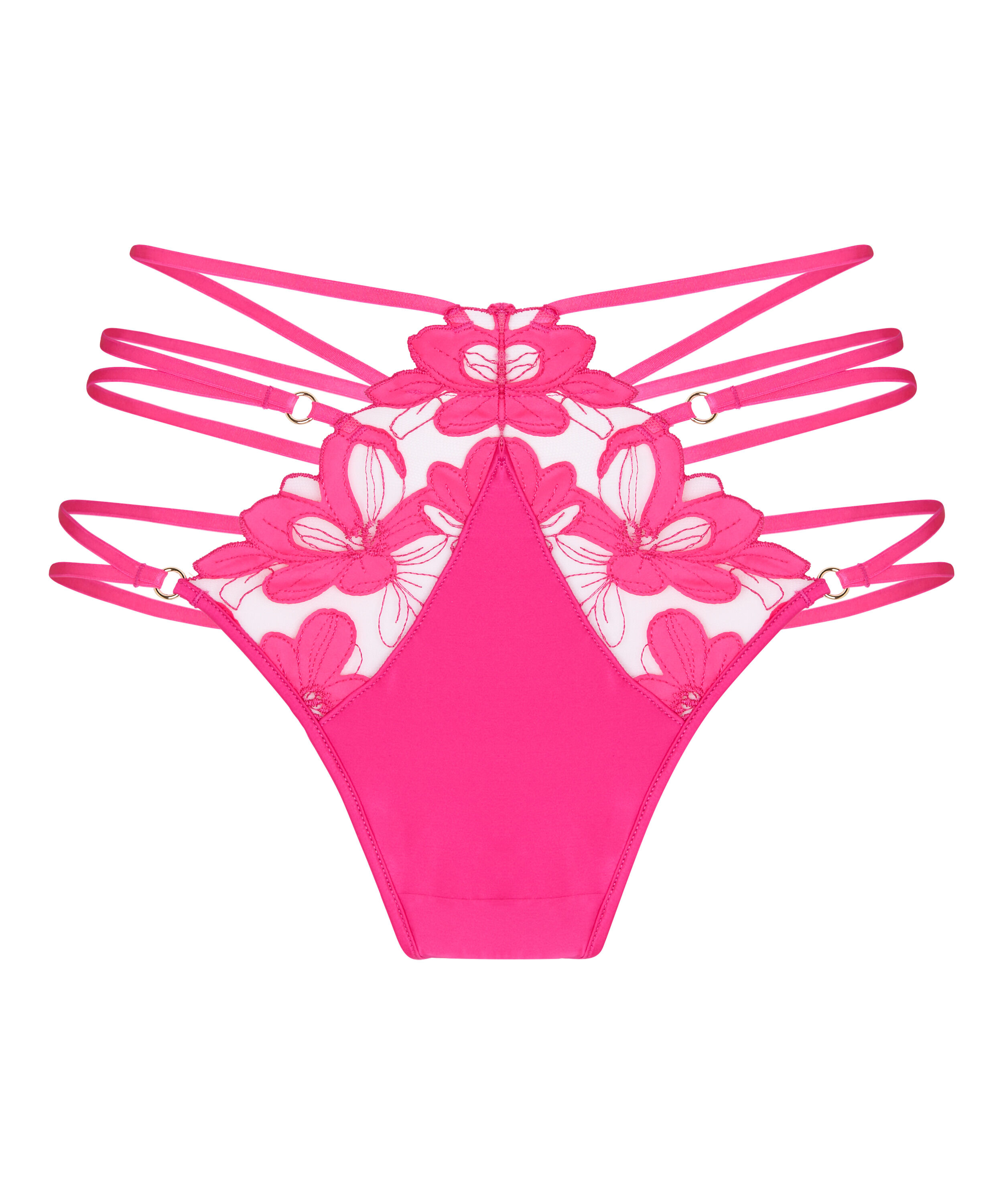 High Waisted Highleg Thong Beatrice, Pink