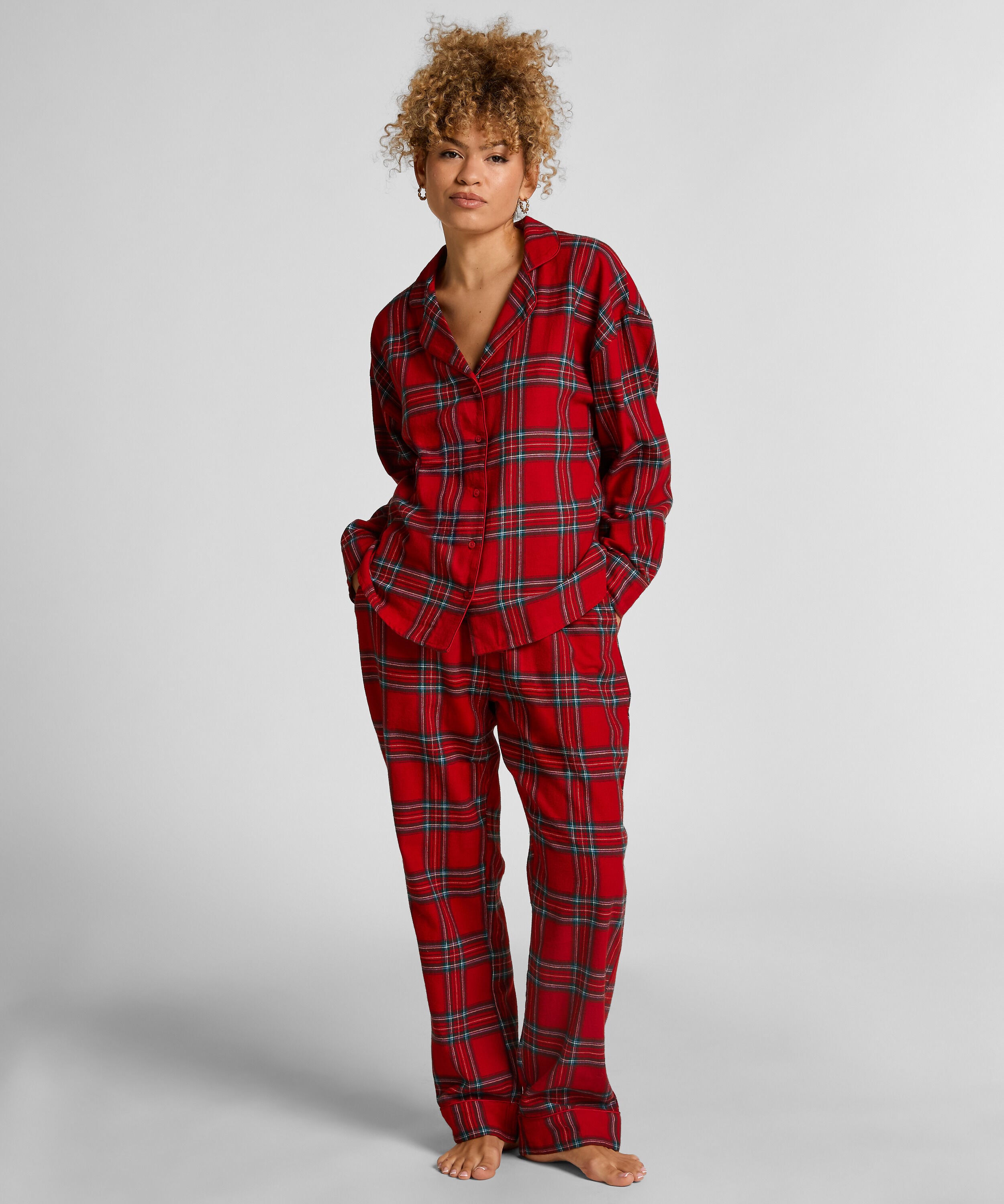 Petite Flannel Pyjama Pants, Red