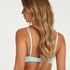 Plunge Padded Underwired Bra, Blue