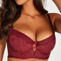 LouLou Padded Longline Underwired Bra, Red
