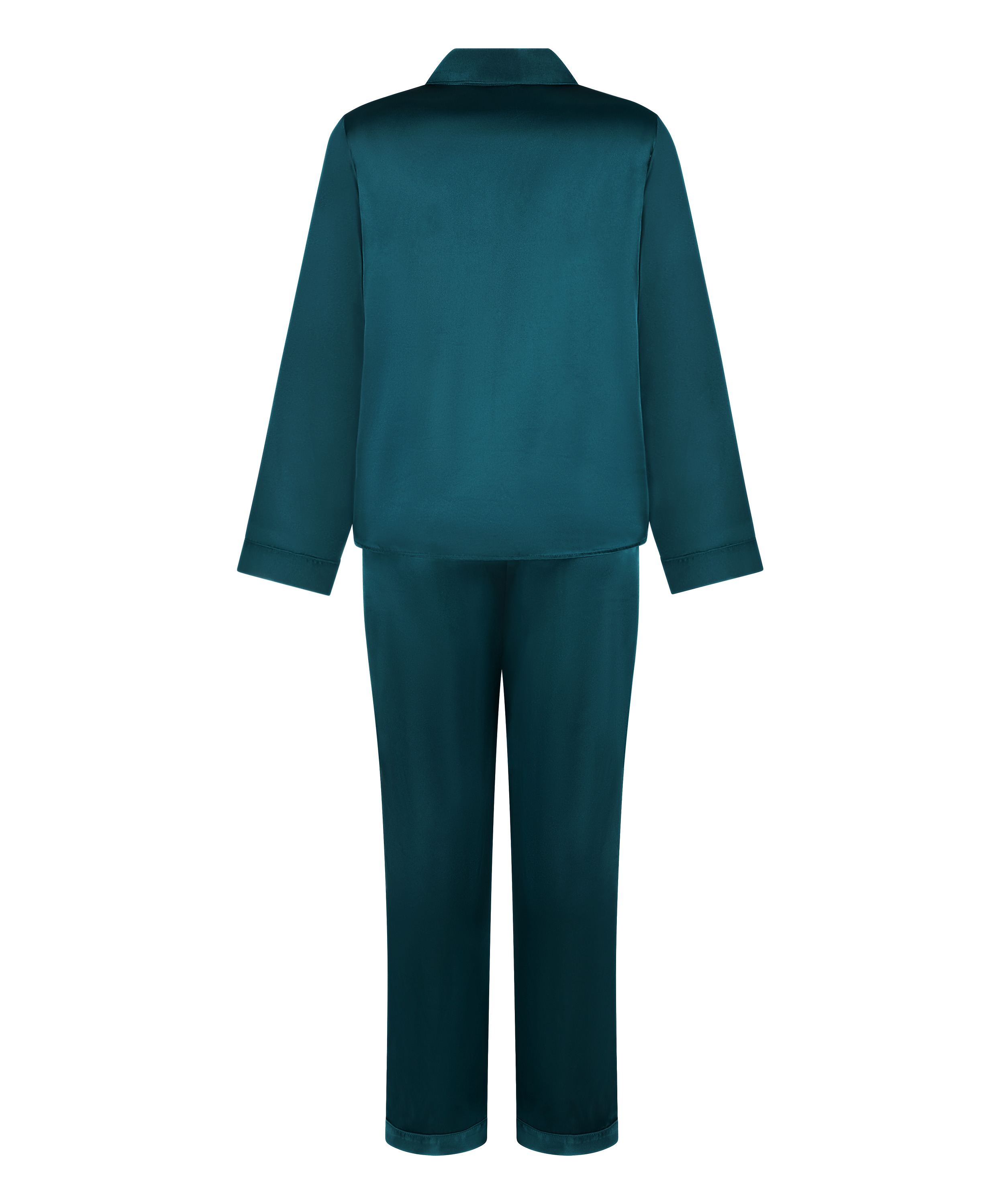 Pyjama Set Shiny Satin, Blue, main