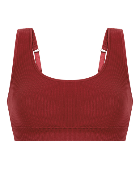 Dianne Scoop Bralette, Red