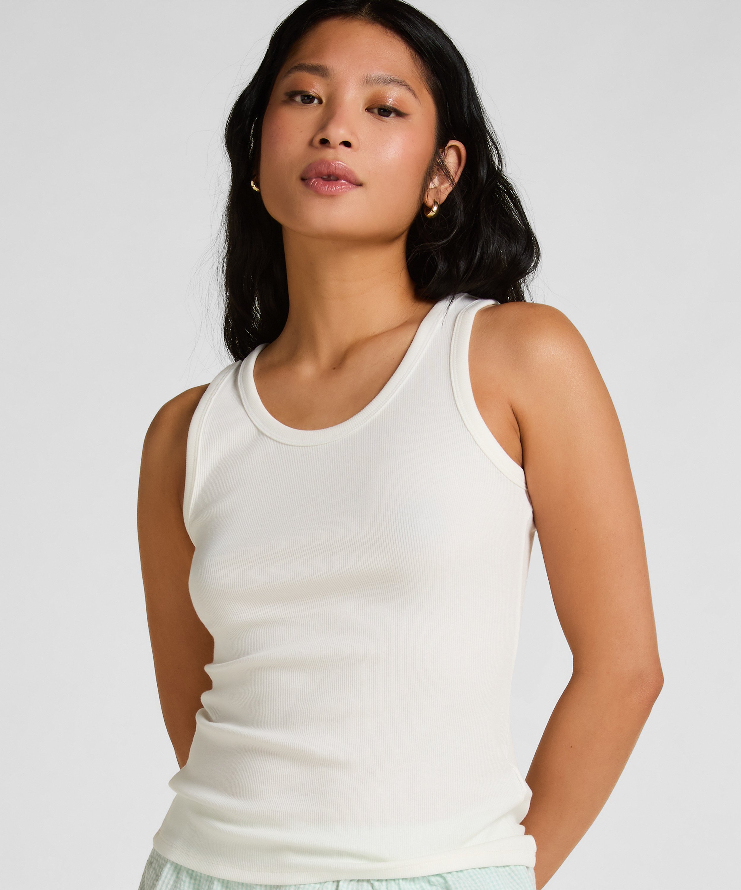 Singlet Jersey, White, main