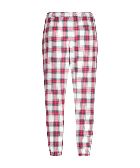 Petite Twill Check Pyjama pants, Red