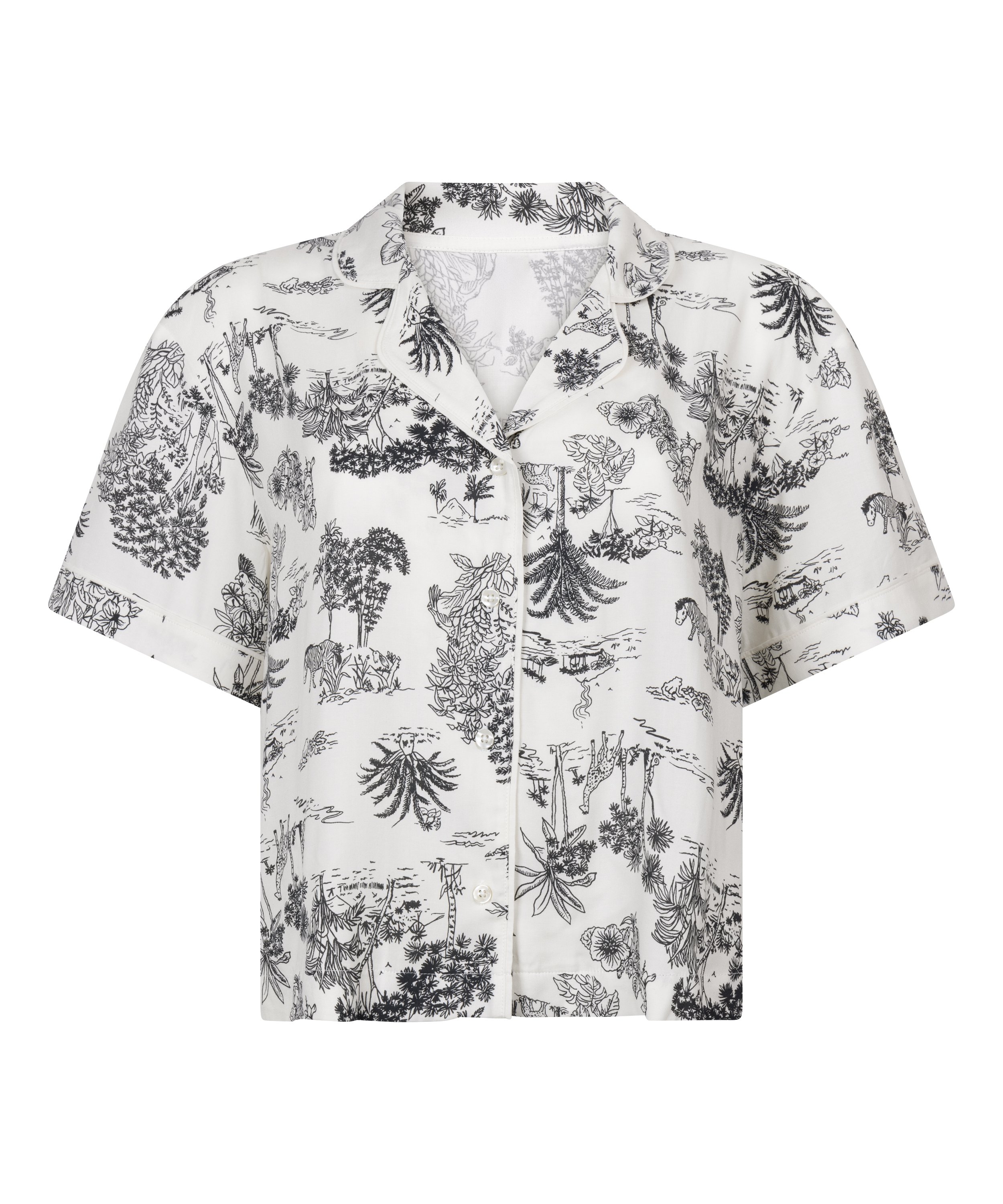 Jacket Short Sleeves Woven, White, main