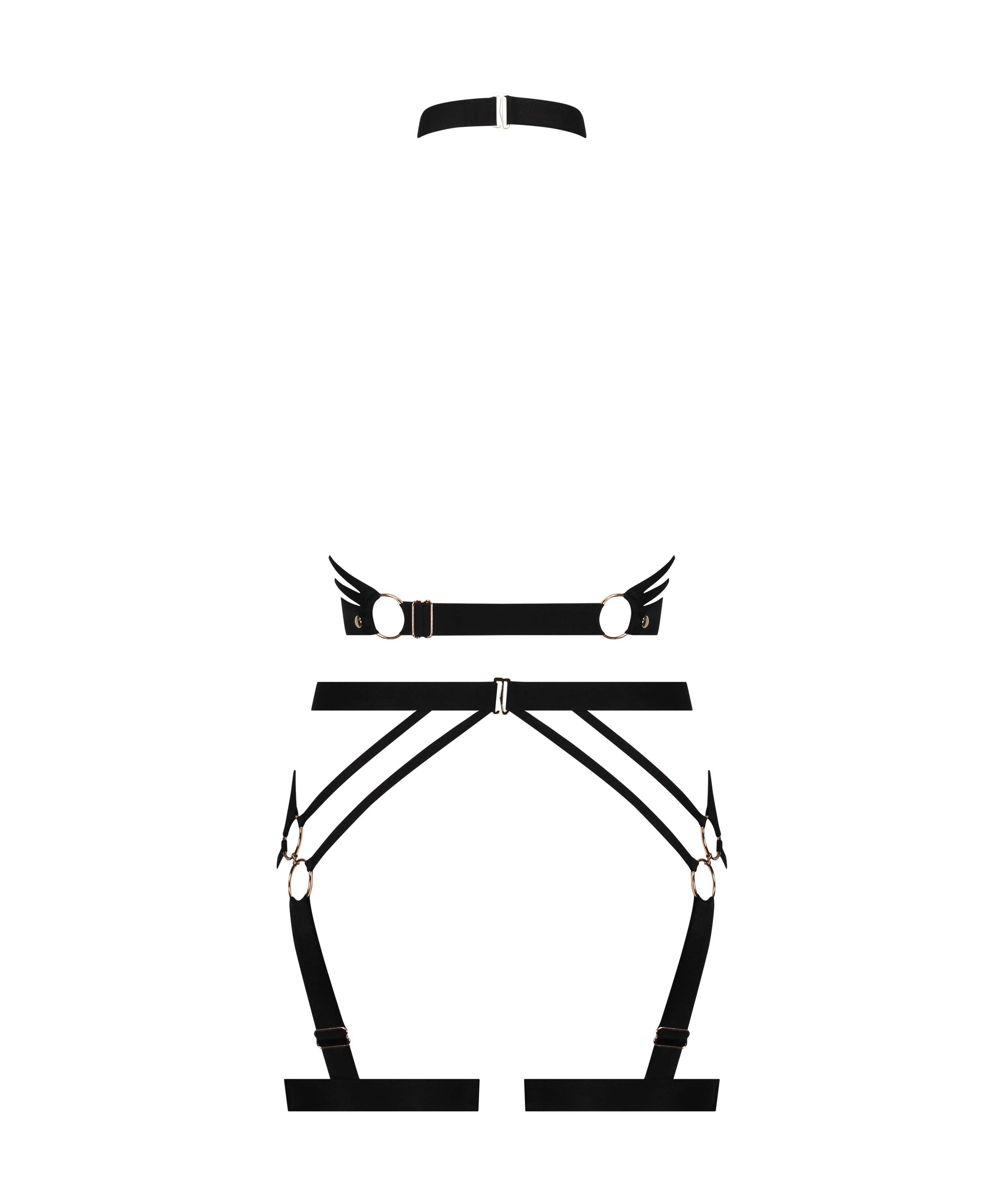 Private Harness, Black, main