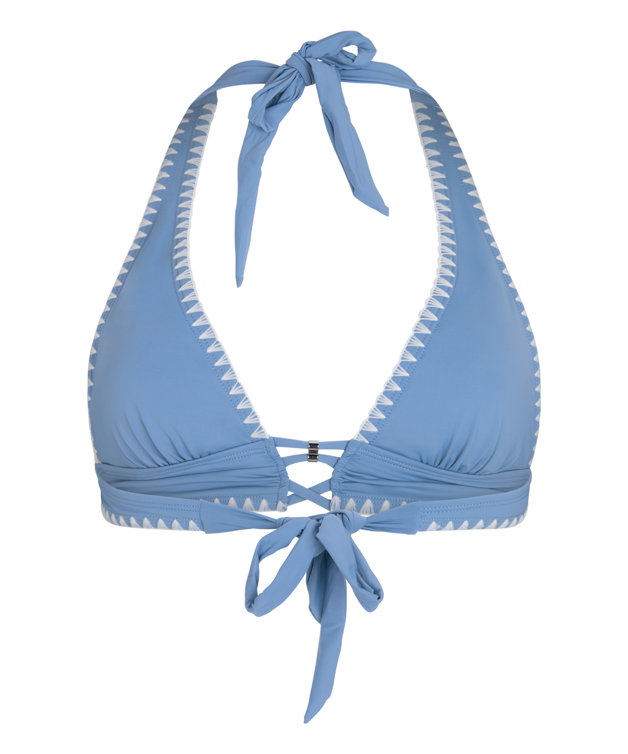 Joburg Triangle Bikini Top, Blue, main