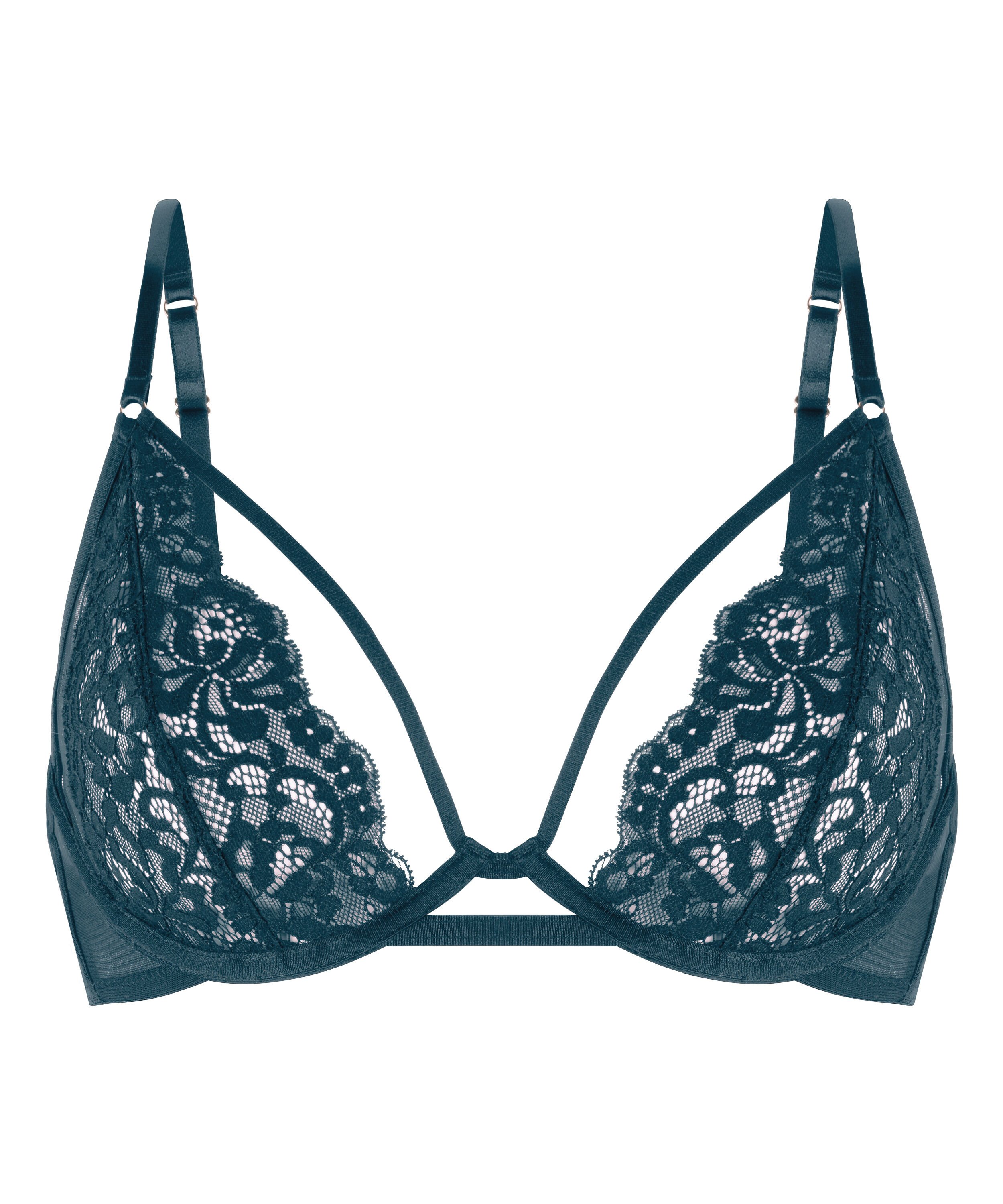 Cinnamon Non-Padded Underwired Bra, Blue