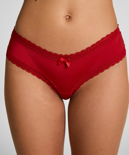 London V-shaped Brazilian, Red