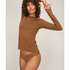 super soft Boatneck shirt with Cashmere, Brown