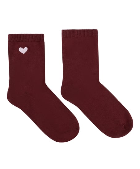 Modal Crew Socks, Red