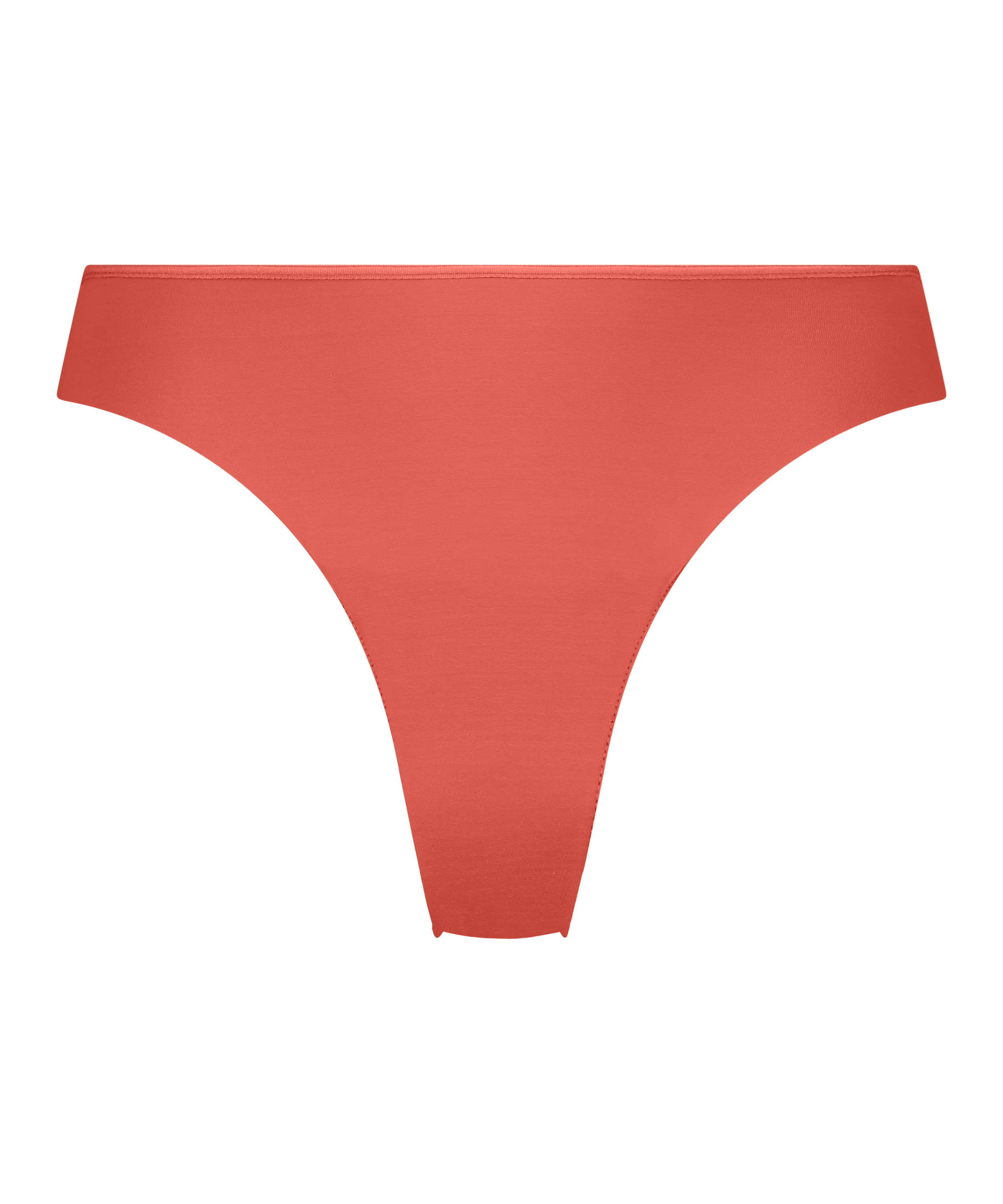 Lace Back Invisible Thong, Red, main
