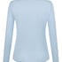Longsleeved Pyjama Top Henley, Blue