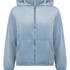 Velour hoodie jacket, Blue
