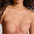 Jane Padded Strapless Underwired Bra, Brown