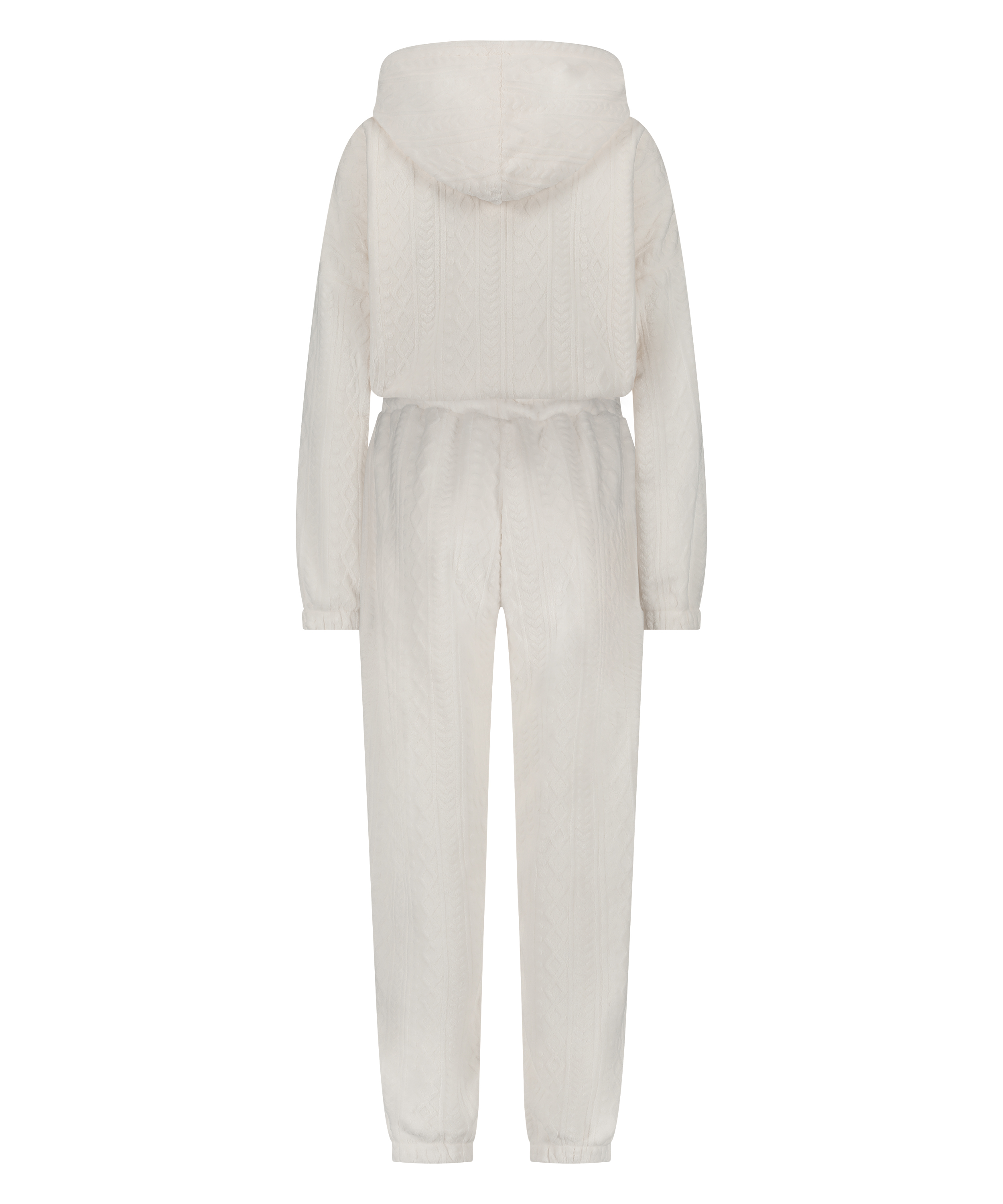 Fleece Onesie, White, main