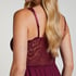 Nora Lace Slip Dress, Purple