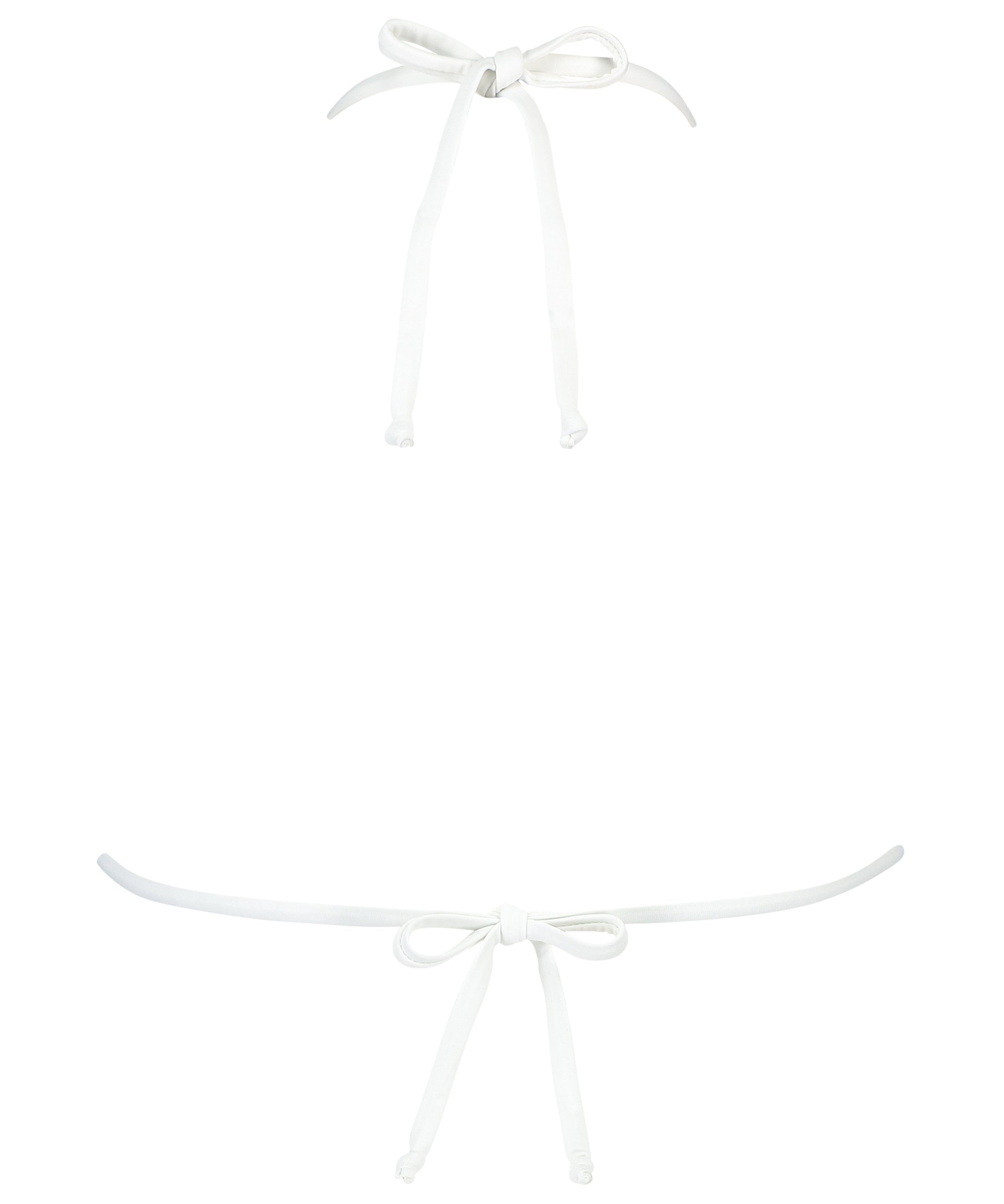 Maldives triangle bikini top, White, main