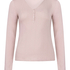 Henley Pyjama Top, Pink